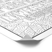 Bijbelvers/Christelijke Volwassen Kleurstof Poster (Hoek)