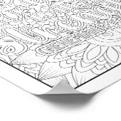 Bijbelvers/Christelijke Volwassen Kleurstof Poster (Hoek)