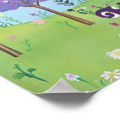 Bijbelvers Citaat Baby Meisje Slaapkamer Bos Kunst Poster (Hoek)