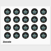 Bijbelvers Classic ronde Stickers (Vel)
