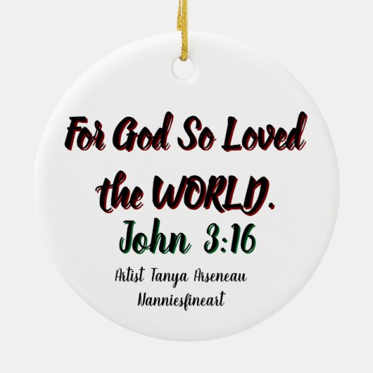 bijbelvers-crucifix keramisch ornament (Achterkant)