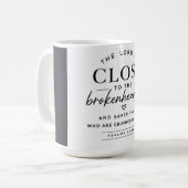 Bijbelvers - De Heer is nabij Koffiemok (Voorkant links)