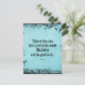 Bijbelvers Dit is de dag die de Heer heeft gemaakt Briefkaart (Staand voorkant)