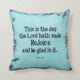 Bijbelvers Dit is de dag die de Heer heeft gemaakt Kussen