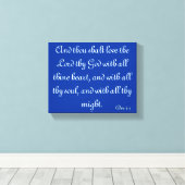 Bijbelvers doek canvas afdruk (Insitu (Houten vloer))