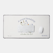Bijbelvers ‘Een lieve vriendschap’ Waterverf Bird Bureaumat (Keyboard & Muis)