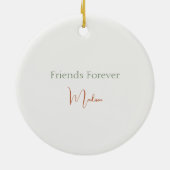 Bijbelvers ‘Een lieve vriendschap’ Waterverf Bird Keramisch Ornament (Achterkant)