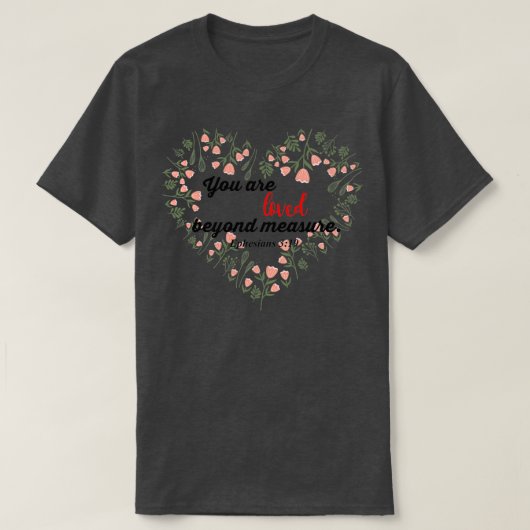 Bijbelvers Efesians T-shirt (Design voorkant)