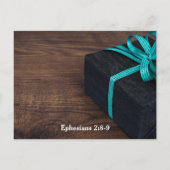 Bijbelvers Efeziërs 2:8-9 Door Genade Ansichtkaart Briefkaart (Achterkant)