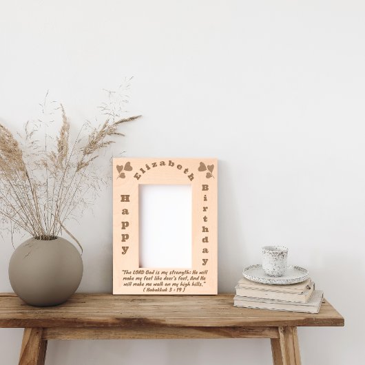 Bijbelvers en eenvoudige verticale teksten voor de gegraveerde lijstjes