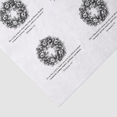 Bijbelvers- en schuurpapier tissuepapier (Detail)