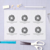 Bijbelvers- en schuurpapier tissuepapier (Craft)