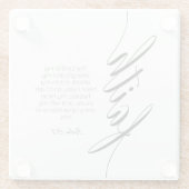 Bijbelvers Faith-Onderzetter Glazen Onderzetter (Achterkant)