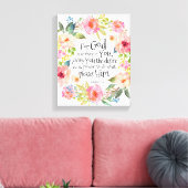 Bijbelvers Filippenzen 2:13 Uitgerekt canvas (Insitu (Woonkamer))