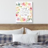 Bijbelvers Filippenzen 2:13 Uitgerekt canvas (Insitu (Slaapkamer))