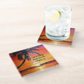 Bijbelvers, Filippenzen 4:13 Glazen Onderzetter (Schuin)