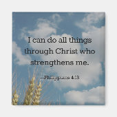 Bijbelvers, Filippenzen 4:13 Magneet (Voorkant)