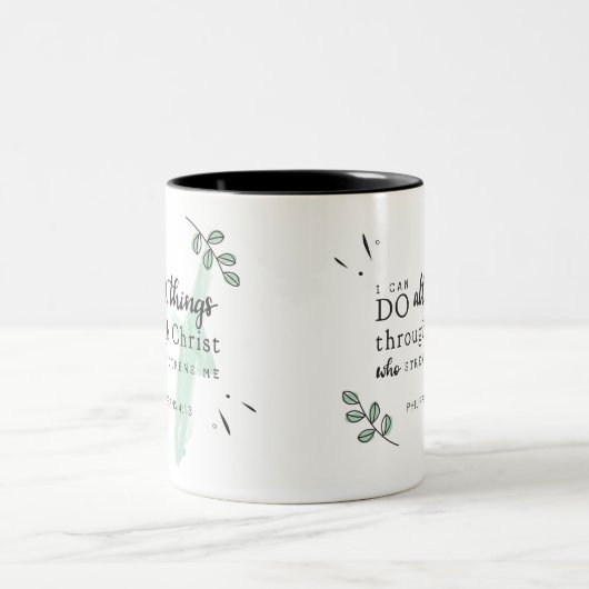 Bijbelvers Filippenzen 4:13 Mok (Center)