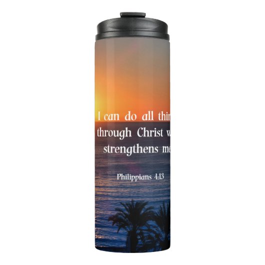 Bijbelvers, Filippenzen 4:13, Thermosbeker (Voorkant)