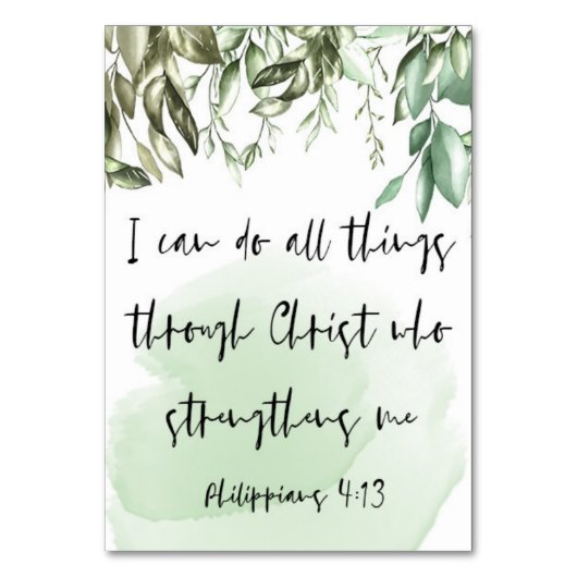 Bijbelvers Filippenzen kaart (Voorkant)