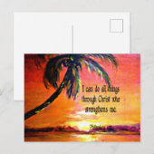 Bijbelvers, Filippijnen 4:13, Briefkaart (Voorkant / Achterkant)