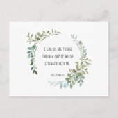 Bijbelvers, Filippijnen 4:13 Briefkaart (Voorkant)