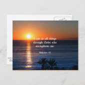 Bijbelvers, Filippijnen 4:13 Briefkaart (Voorkant / Achterkant)