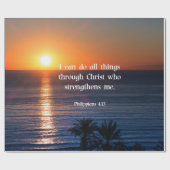 Bijbelvers, Filippijnen 4:13 Cadeaupapier (Vlak)