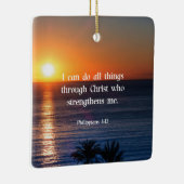 Bijbelvers, Filippijnen 4:13 Keramisch Ornament (Rechts)