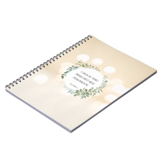 Bijbelvers, Filippijnen 4:13 Notitieboek (Linkerzijde)