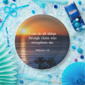 Bijbelvers, Filippijnen 4:13 Papieren Bordje (Feest)