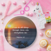 Bijbelvers, Filippijnen 4:13 Papieren Bordje (Feest)