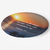 Bijbelvers, Filippijnen 4:13 Papieren Bordje (Gekanteld)