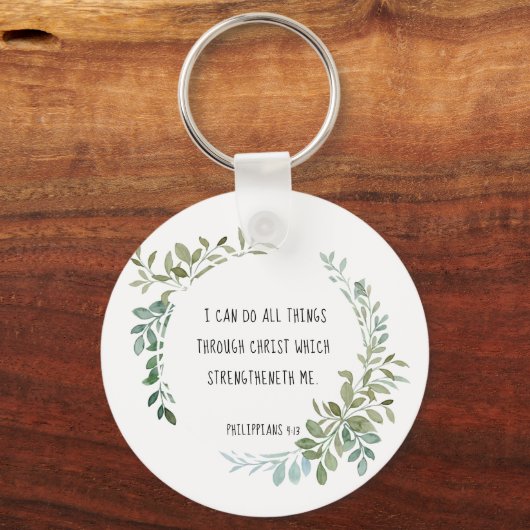 Bijbelvers, Filippijnen 4:13 Sleutelhanger (Voorkant)