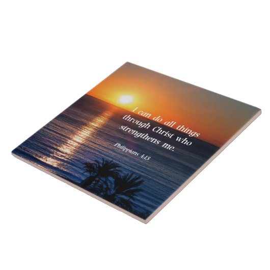 Bijbelvers, Filippijnen 4:13 Tegeltje (Zijkant)