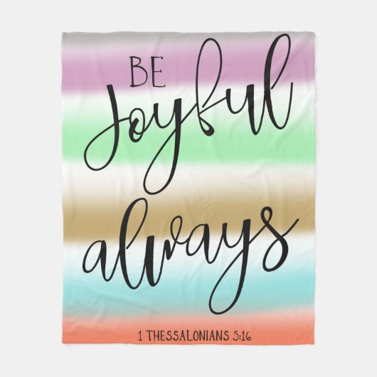 Bijbelvers fleece deken (Voorkant)