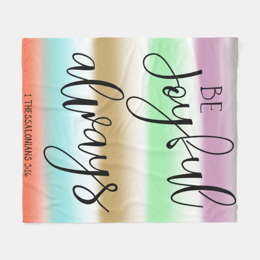 Bijbelvers fleece deken (Voorkant (Horizontaal))