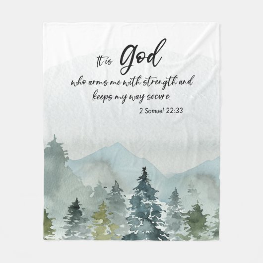 Bijbelvers fleece deken (Voorkant)