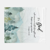 Bijbelvers fleece deken (Voorkant (Horizontaal))