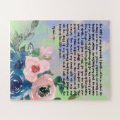 Bijbelvers floraal legpuzzel (Horizontaal)