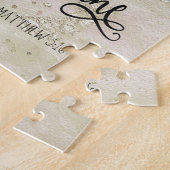 Bijbelvers floraal legpuzzel (Zijkant)