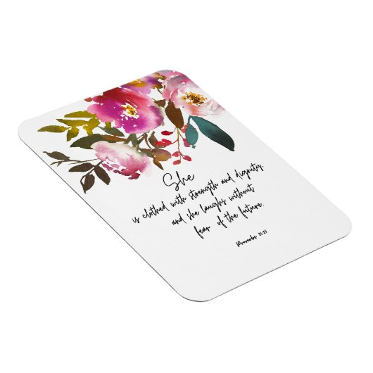 Bijbelvers Floral Magneet (Rechterzijde)