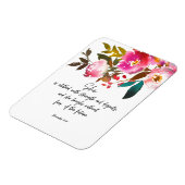 Bijbelvers Floral Magneet (Linkerzijde)