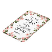 Bijbelvers Floral Magneet (Linkerzijde)