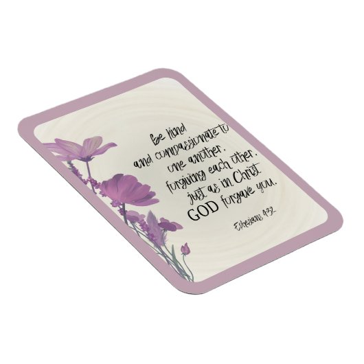 Bijbelvers Floral Magneet (Rechterzijde)