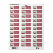 Bijbelvers floral Return Address Etiket (Full Sheet)