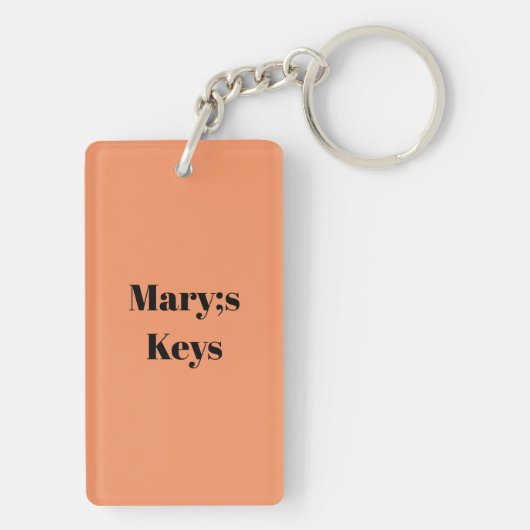 Bijbelvers Floral Sleutelhanger (achterkant)