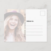 Bijbelvers Fototypografie Afstuderen Aankondigingskaart (Achterkant)