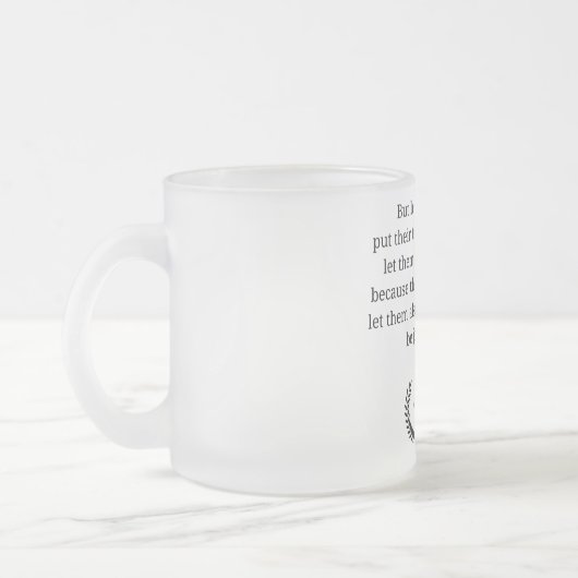 Bijbelvers Frosted Glass Mok | Psalm 5:11 (Links)