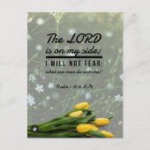 Bijbelvers geheugenkaart Psalm 118:6 KJV Postkaart (Voorkant)